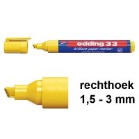 Edding 33 brilliant paper marker geel