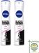 Nivea 2 x Deospray Invisible Black & White - 150 ml