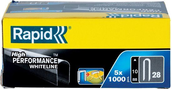 Rapid Kabelnieten 10mm - type 28 - gegalvaniseerd (5000 stuks)