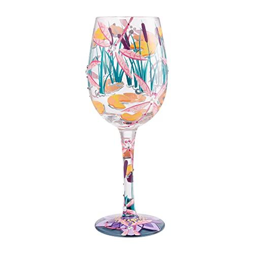 Lolita Dragonfly Magic Artisan Hand-Painted Wine Glass