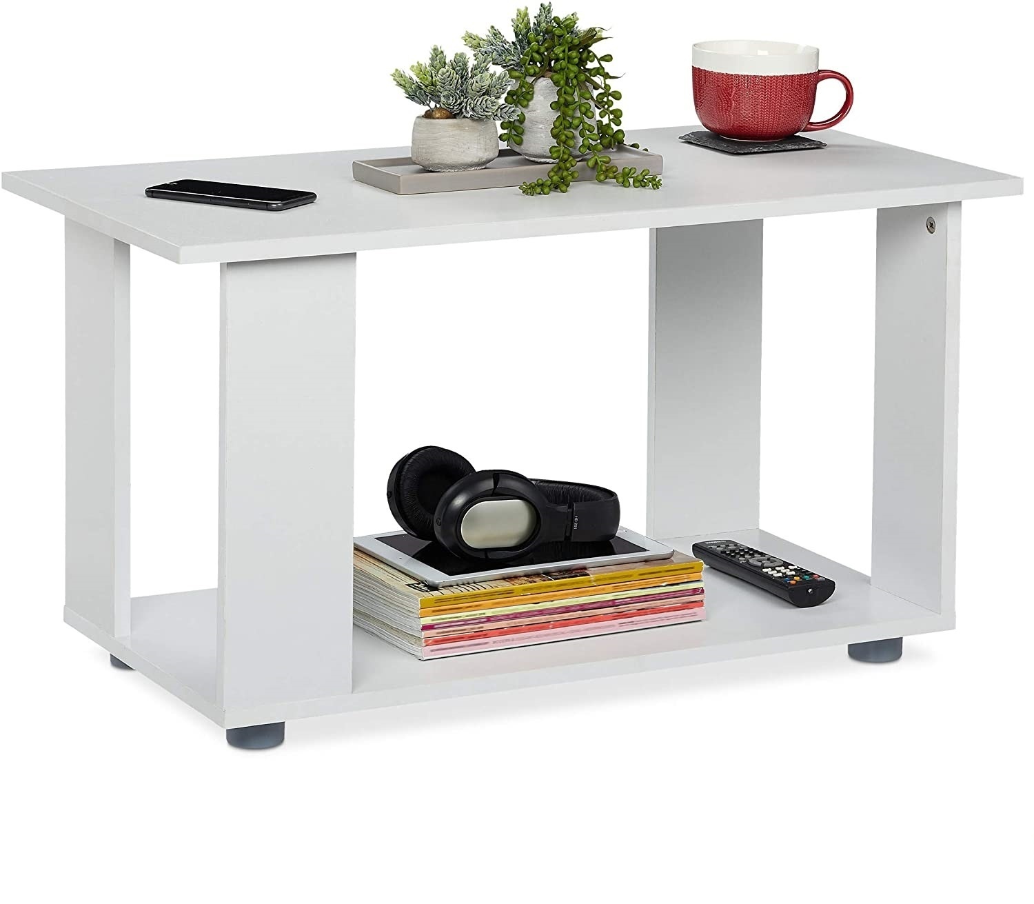 Viking Choice Salontafel wit - 80x40x45 cm - modern