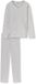 Schiesser Pyjama lang zilvergrijs gemêleerd - Casual Essentials - Dames Pyjamaset