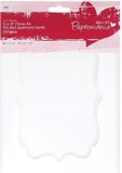 Papermania 6 x 8" Cards/Envelopes Photo-Fit Aperture (4pk 300gsm) - White