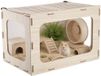Merkloos / Sans marque VEVOR Hamsterkooi, Knaagdierkooi, Knaagdierverblijf, Houten Hamsterkooi, 605x405x405mm, Kijkvenster van 270°, Knaagdierbestendig met Deksel en Ventilatie, voor Goudhamsters, Dwerghamsters, Cavia's en Gerbils