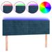 VidaXL Hoofdbord LED 144x5x78/88 cm fluweel donkerblauw