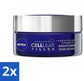 NIVEA 2 x Cellular Expert Filler Anti-Aging Nachtcrème - 50 ml
