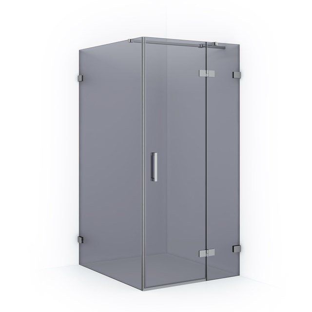 Maxaro Douchecabine Diamond 120x100cm 8mm Rookglas Veiligheidsglas Chroom - 6095816789762