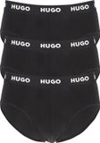 HUGO Hipster Briefs (3-pack) - Men's Slips - Black - Size: S