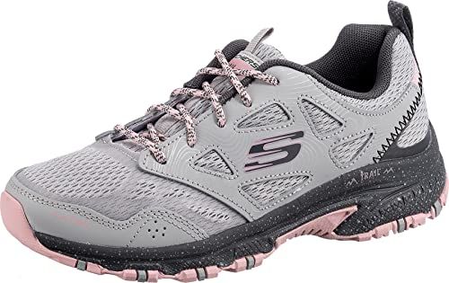 Skechers Hillcrest Pure Escapade Grijs Leren Dames Schoenen - Maat 40