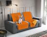 Italian Bed Linen Elegante bankovertrek, microvezel, oranje/geel, 60 x 190 cm