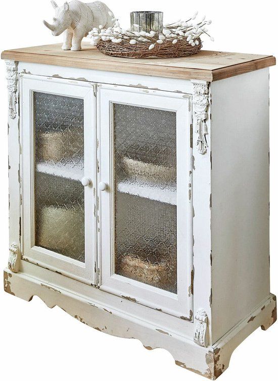 Loberon Kast South Yarmouth antiekwit/bruin