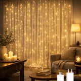 M mimotec - Led-lichtsnoer voor buiten met USB, lengte 3 x 1 m, warm licht 2700 K, waterdicht IP65, ideaal voor terras en tuin LM2961