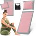 HyperMotion ECO Acupressuurmat - Spijkermat met Spijkerkussen - met Kokosvezel en Boekweitkussen – 68 cm – Grijs/Roze