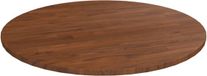 vidaXL Tafelblad rond Ø80x1,5 cm bewerkt massief eikenhout donkerbruin