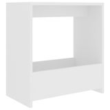 VidaXL Bijzettafel 50x26x50 cm bewerkt hout wit