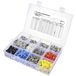 TRU COMPONENTS TC-11991836 Assortiment adereindhulzen 0.5 mm², 0.75 mm², 1 mm², 1.5 mm², 2.5 mm², 4 mm², 6 mm² Deels geïsoleerd Zilver, Wit, Grijs, Rood