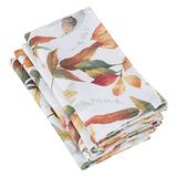 SARO LIFESTYLE 5050.M20S Feuilles Collection Herfst Blad Design Eettafel Servetten (Set van 4), 100% Polyester, Multicolor