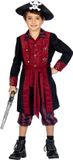Wilbers Piraat Kostuum Jongen Burgundy Premium - Maat 128
