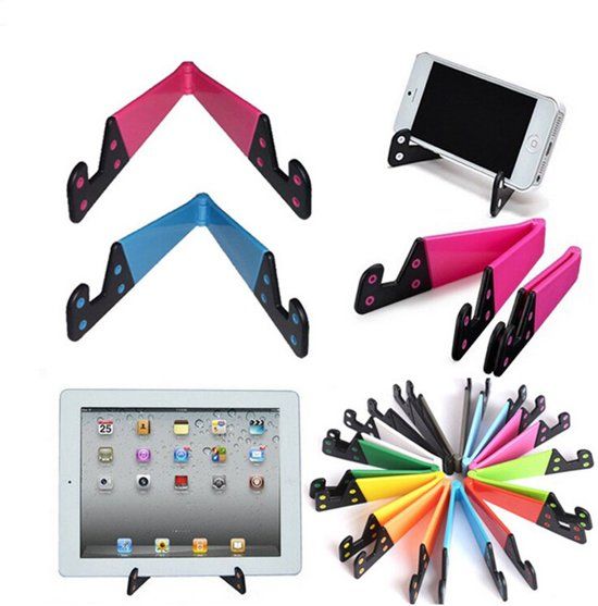 Tablet Standaard - Inklapbaar - Universeel - Telefoonstand - Tablet houder