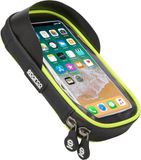 Sparco Blauwe Waterdichte Microvezel Fietstas Voor Mobiele Telefoons Met Touchscreen En Dubbele Ritssluiting