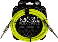 Ernie Ball Flex - Instrumentkabel - Jack Recht/Haaks - 3 Meter - Groen