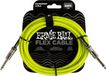Ernie Ball Flex - Instrumentkabel - Jack Recht/Haaks - 3 Meter - Groen