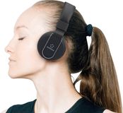 Renkforce RF-BTK-100 On Ear headset Bluetooth, Kabel Zwart, Grijs Headset, Vouwbaar