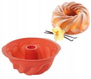 Tescoma Siliconen Cakevorm voor Hoge Babka - 24cm - Rood