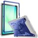 Fintie Tuatara Schokbestendig hoesje voor Samsung Galaxy Tab A9 Plus/A9+ 5G 11 Inch 2023 Model (SM-X210/X216/X218), Robuuste Unibody Hybride Bumper Kickstand Cover Ingebouwde Screenprotector, Navy