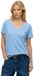 Superdry Studios Slub T-shirt met Borduursel Dames Bluebell
