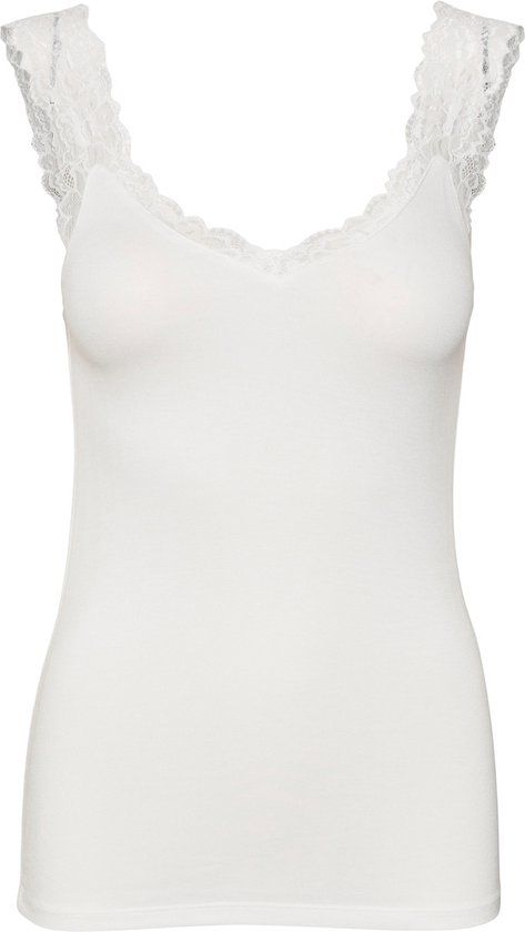 VERO MODA VMROSA SL TOP JRS NOOS Dames Top - Snow White - Maat XXL