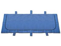 GIMA Vinyl bodydoek, met rits en 4 handvatten, wit, 34118