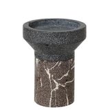 Broste Copenhagen Idun kandelaar, steen, bruin, 15 x 10 cm