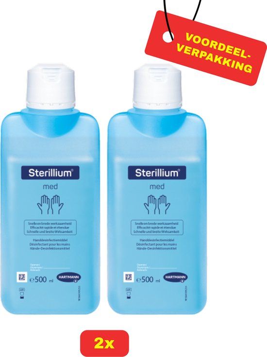 2 x Sterillium Med. Handdesinfectant van Hartmann - 2 x 500ml - Voordeelverpakking!