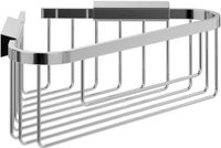 Villeroy & Boch Elements - Tender hoekdouchemand, hoekdoucheplank voor wandmontage, hoekdoucheplank van zink, doucheaccessoires, 260 x 206 x 82 mm, chroom