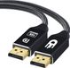 Drivv. DisplayPort Kabel 2.1 - 16K 60Hz - 8K 120Hz - 4K 144Hz - 80Gbps - DisplayPort naar DisplayPort - DP Kabel - 1 meter - Zwart