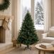 vidaXL Kunstmatige Hinged Kerstboom 120 cm PVC en Metaal Groen