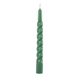 Gelakte Cereria Di Giorgio Gelakte tortillon kaarsen diameter 2,2 cm hoogte 21 cm - 6 stuks - kleur salie