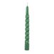 Gelakte Cereria Di Giorgio Gelakte tortillon kaarsen diameter 2,2 cm hoogte 21 cm - 6 stuks - kleur salie