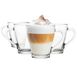 Glasmark KROSNO 1992 Koffieglazen met handvat, 4-delig, 200 ml, koffiemok, theebeker, vaatwasmachinebestendig