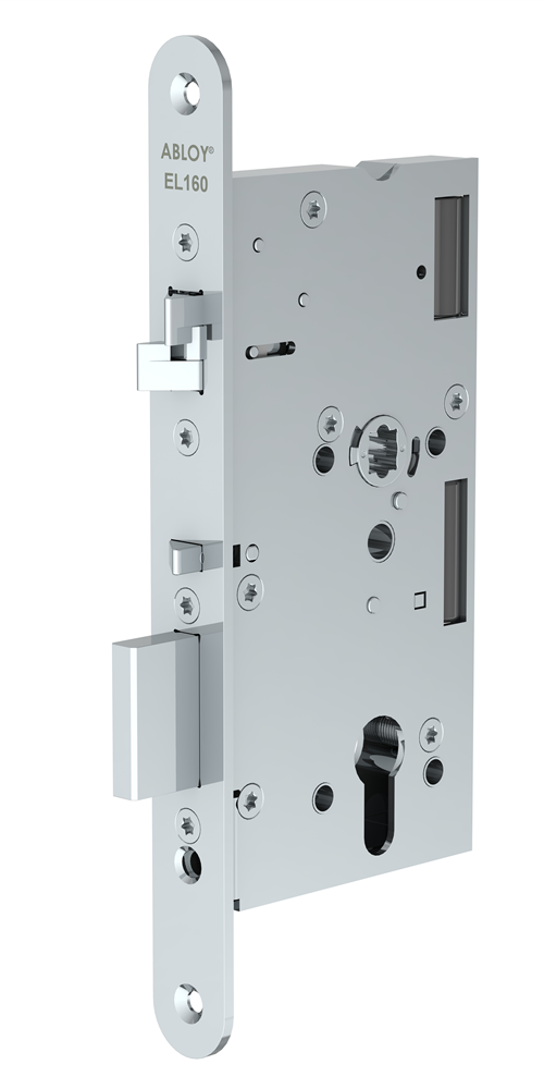 ASSA ABLOY ABLOY EL160-20 Paniekdeurslot | zelfvergrendelend | DM60mm | PC72mm | voorplaat RVS 20x235mm afgerond | DR 1+3 - 10013770