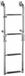VETUS Échelle de bain pliable en acier inoxydable montage pont 445-905mm | SLF4A