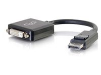 C2G DisplayPort Mannelijke naar Single Link DVI-D Vrouwelijke Adapter Converter DP naar DVI-D vrouw 8 inches Zwart