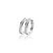 Zinzi zilveren oorringen 20 x 3mm witte zirconia's met luxe klapsluiting ZIO190Z