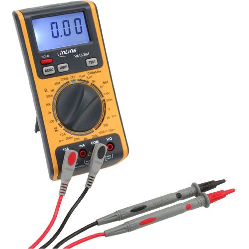 Inline 43115 Multimeter - 0.1 - 200000000 Ohm - 9.00 volt