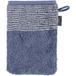 Cawö Gant de toilette bicolore bleu nuit 16x22