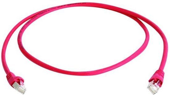 Telegärtner 100007966 RJ45 Netwerkkabel, patchkabel CAT 6A S/FTP 0.50 m Rood