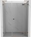 Mexen Lunar L porte de douche battante droite 160 cm, transparent, or rose