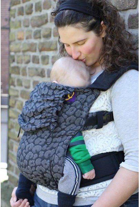 Yaro Flex SET Pussycat Black Grey Half Buckle Baby Carrier - Black/Grey