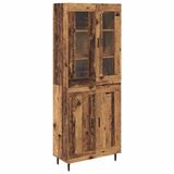 vidaXL Highboard - Oud Hout - 69,5 x 34 x 180 cm